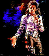 Michael Jackson in a dynamic pose Digital Art by Gradify Creations