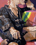 Michael's Robe, 2013 Painting by PJ Kirk