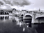 Middle Bridge over the Rhine in Basel Switzerland  Photograph by Stuart Chard