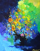 Midnight bloom Painting by Pol Ledent