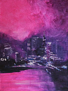 Midnight Blush Painting by Jane See