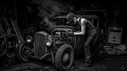 Midnight Repairs Digital Art by Bill Posner
