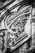 Milan Duomo Up Close and Personal Black and White  Photograph by Carol Japp
