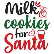 Milk and cookies for santa Digital Art by Jacob Zelazny