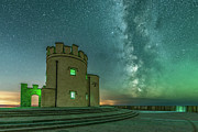 Milky Way at O'Brien's Tower, Cliffs of Moher, Co Clare Photograph by Adrian Hendroff