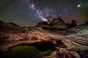 Milky Way at White Pocket Photograph by John Wilbur