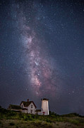 Milkyway over Stage Harbor Print Photograph by JBK Photo Art