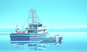 Millennium of Sailing in Marshall Islands - Fishing Vessel Painting by Keith Reynolds Millennium of Sailing in Marshall Islands - Fishing Vessel Painting by Keith Reynolds