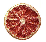 Minimalist Orange Slice  Mixed Media by Shelli Fitzpatrick