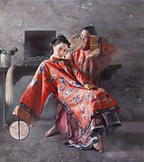 Mirror of Colorful Butterflies Painting by Mingyue Wang Mirror of Colorful Butterflies Painting by Mingyue Wang