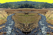 Mirrored Creeks leading to drained CGL under a Golden Sky Photograph by Ben Upham III Mirrored Creeks leading to drained CGL under a Golden Sky Photograph by Ben Upham III