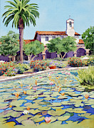 Mission San Juan Capistrano Painting by Mary Helmreich