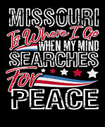 Missouri American Patriotic Memorial Day Digital Art by Jacob Zelazny