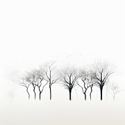 Misty Forest Art Painting by Lourry Legarde Misty Forest Art Painting by Lourry Legarde
