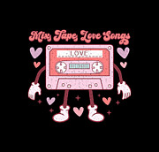 Mix Tape Love Song Tapestry - Textile by Thursina Mix Tape Love Song Tapestry - Textile by Thursina