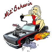 Miz'Behavin B Digital Art by Mark Baranowski
