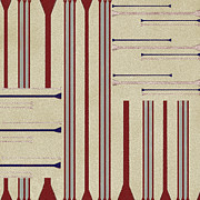 Modern African Ticking Stripe Digital Art by Sand And Chi