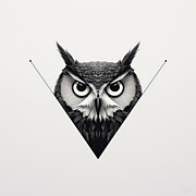 Modern owl illustrations Painting by Lourry Legarde Modern owl illustrations Painting by Lourry Legarde