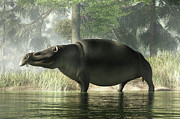 Moeritherium Digital Art by Daniel Eskridge
