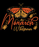Monarch Whisperer Butterfly Entomologist Digital Art by Toms Tee Store