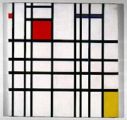 Mondrian Composition.  Painting by Piet Mondrian