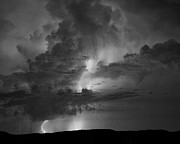 Monochrome View of Summer Lightning Strikes Photograph by Charles Floyd Monochrome View of Summer Lightning Strikes Photograph by Charles Floyd