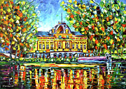 Monrepos Castle In Ludwigsburg Painting by Mirek Kuzniar