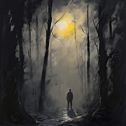 Moonlight Mask Painting by Lourry Legarde Moonlight Mask Painting by Lourry Legarde
