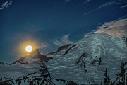 Moonlight Mountaineering Photograph by Tim Lyden