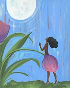 Moonlight Path Painting by Francis Brown