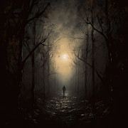 Moonlight Path Painting by Lourry Legarde Moonlight Path Painting by Lourry Legarde