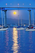 Moonrise at the Bridge Photograph by Dan McGeorge