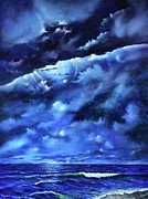 Moonscape Sea Painting by Mary Scott Moonscape Sea Painting by Mary Scott