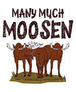 Moose Grammar Police English Literature Spelling Digital Art by Toms Tee Store