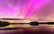 More Pink Northern Lights Photograph by Joe Holley