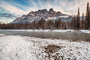 Morning at Castle Mountain Photograph by Scott Bennie