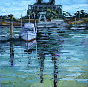 Moss Landing Boatyard Painting by PJ Kirk