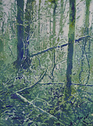 Mossy Glimmers Painting by Jenny Armitage