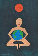 Mother Gaia Painting by Linda Gemmill
