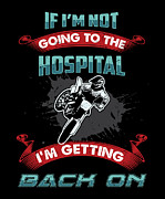 Motocross Dirt Bike Getting Back On Digital Art by Jacob Zelazny