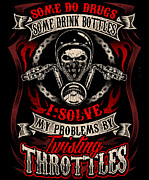 Motorcycle Biker Lifestyle Asphalt Problem Bike Digital Art by Mister Tee