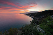 Mount Etna at sunset, Sicily Photograph by Mirko Chessari