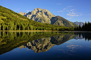 Mount Moran and Thor Peak and String Lake Photograph by Raymond Salani III Mount Moran and Thor Peak and String Lake Photograph by Raymond Salani III