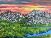 Mountain Magic Painting by Lisa White Mountain Magic Painting by Lisa White