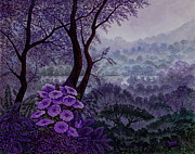 Mountain Mist Painting by Michael Frank