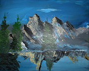 Mountain Reflection Painting # 364 Painting by Donald Northup
