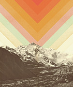 Mountainscape 2 Mixed Media by Florent Bodart