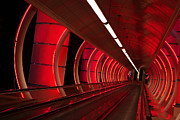 Moving Sidewalk Abstract Red Photograph by Donna Corless Moving Sidewalk Abstract Red Photograph by Donna Corless
