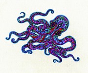 Mr Octopus  Drawing by Baruska A Michalcikova