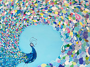 Mr. Peacock Painting by Beth Ann Scott